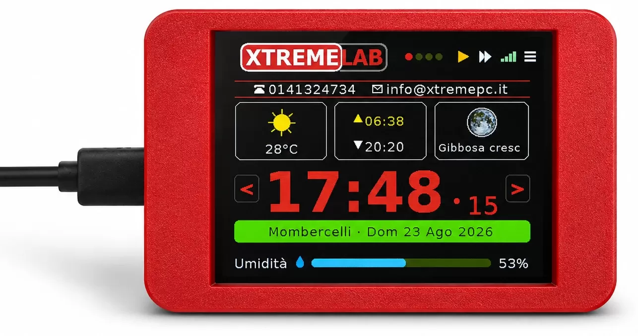 Il regalo aziendale che resta acceso sulla scrivania: nasce VE-XO Smart Clock